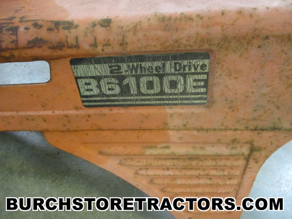 Hood for Kubota B6100E, B6100D, B7100D, B7100HST Tractors, H6673-54110 ...