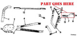 Push Blade Front Lifting Lever for  Farmall 140, Super A, 100, A Tractors.