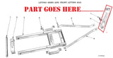 Cub tractor grading and leveling blade parts, 650290R93