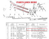 Cub 54-A and Cub L-54 Blade Axle Braces