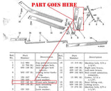 Push Blade Front Axle Hanger for IH Farmall Cub Tractor
