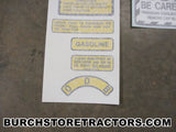 IH 140 tractor decal set
