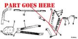 Push Blade Front Axle Hanger Assembly for  Farmall Tractors.