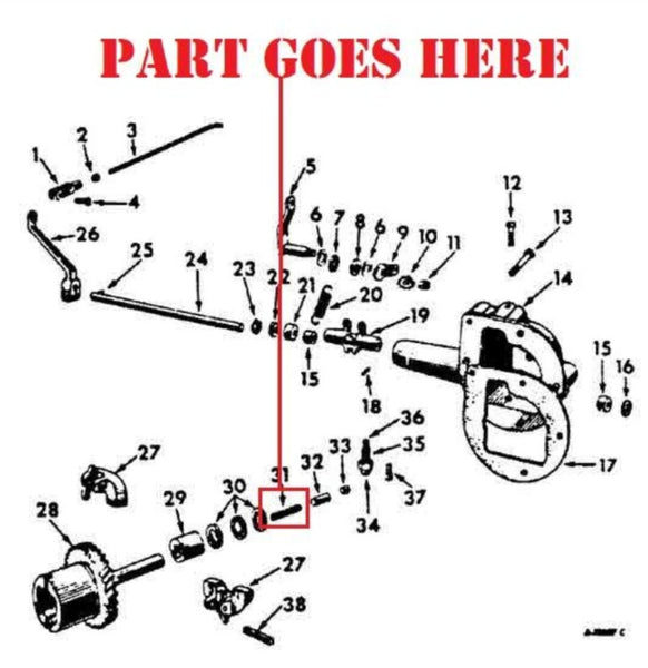 New Governor Bumper Spring for IH Farmall 140, 130, 100, Super A, 200