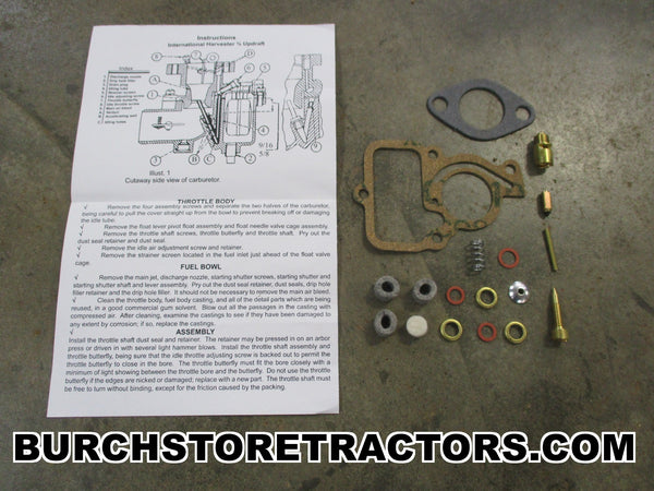 Carburetor w/ Gasket 251234R91 251234R92 For IH Farmall Tractor Cub LowBoy Cub Carburetor w/ Gasket 251234R91 251234R92 For IH Farmall Tractor Cub LowBoy Cub