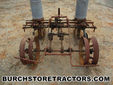 IH 140 tractor 1 point hitch two row planter