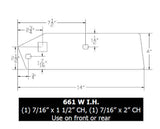 Wiese 661W IH landside for IH Plow Bottoms