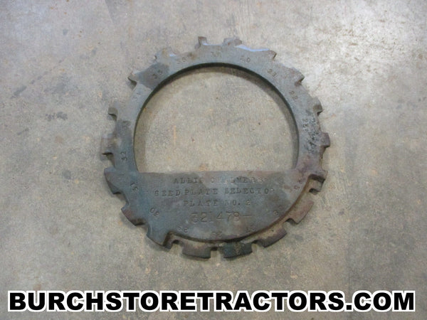 allis chalmers seed plate selector