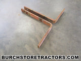 Allis G tractor rear cultivator toolbars