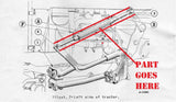  Front Cultivator Spring Lift Rods for Farmall  Cub Tractor.