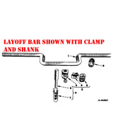 Farmall layoff bar, shank  and clamp