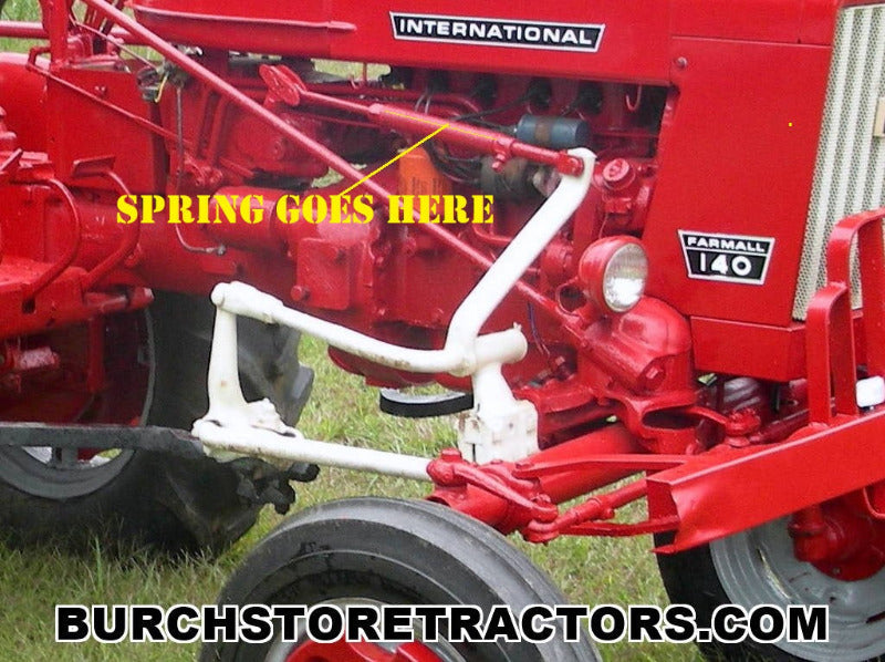 Spring Tractor Rops New Front Cultivator Lift Rod Spring with End Connectors for Farmall 1 ...