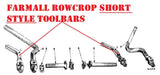 Farmall rowcrop short style toolbars 