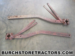Pair Draft Bars with Lifting Links for a Farmall A-6 Rear Toolbar
