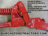 farmall super c tractor cultivator shank