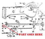 Case IH Transmission Input Shaft Rubber Bushing  43550D.