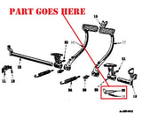 Parking Brake Pawl for International and IH Farmall 140, 130, 100, Super A, A, B, BN Tractor