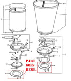 Ford 309 Planter Hopper Bottom Locking Plate - Ring, 108983