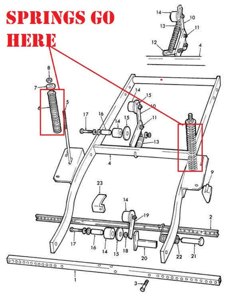 Wheel Tensioner Spring for Ford 309 Planters, 125657 – Burch Store Tractors