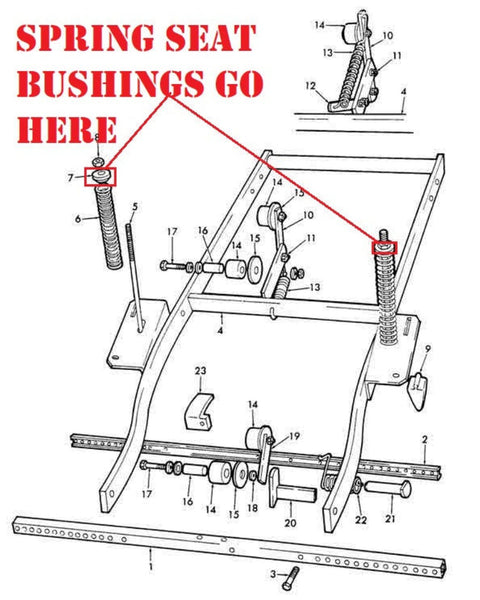 Wheel Tensioner Spring Bushing Cap for Ford 309 Planters, 125643 ...