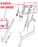  Coulter Mounting Brackets for International and McCormick Moldboard Plows