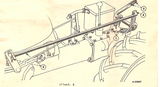 IH cub tractor hitch lift rod