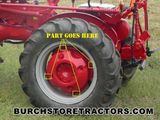 farmall bn tractor rear wheel bolt