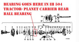 Planet Carrier Bearing for International Tractors, ST589