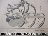 allis g tractor spring cultivator shank