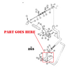 Case IH 265 tractor cultivator mounts