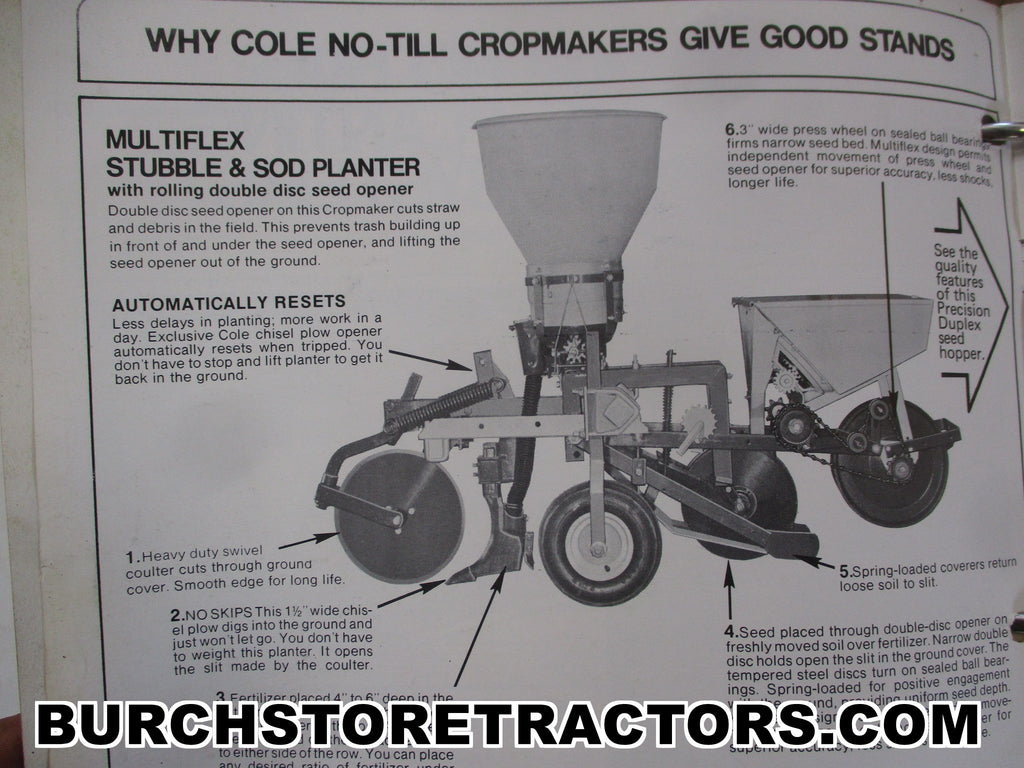 cole seed planter Cole High Speed Duplex Hopper Corn