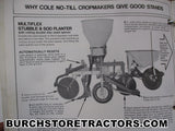 cole corn duplex seed planter