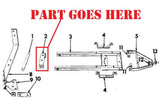 farmall cub tractor front push blade axle bracket