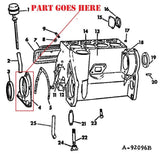 Engine Rear Crank Shaft Seal Retainer Plate fo Farmall Cub and Cub LoBoy Tractor