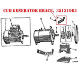 Farmall Cub Tractor Generator Brace Bracket, 351319R1