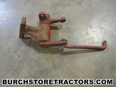 farmall super a tractor foot throttle bracket and shaft