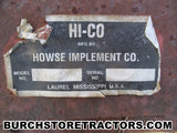 farmall 140 tractor one point hitch bushog mower