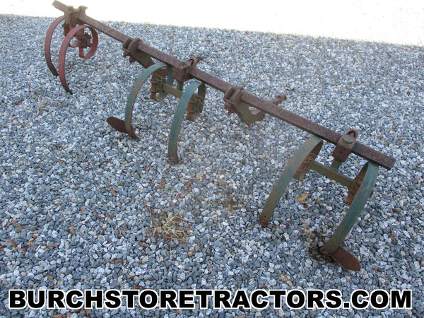 2 Point Fast Hitch Toolbar with Spring Cultivators for Farmall C, Supe ...