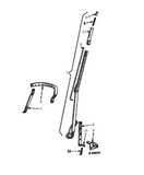 1 Point Fast Hitch Bail for Early Model Farmall Cub Tractors, 520136R91