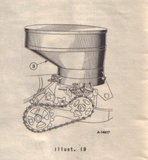 farmall cub tractor poax seed hopper