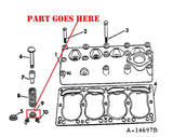 Engine Valve Spring Seat for IH Farmall Cub Tractor, 251263R2