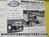 farmall cub tractor hester disc plow