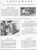 farmall cub tractor buzz saw manual