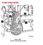 PTO Pulley Shield for International Harvester Model C-22 Sickle Bar Mower