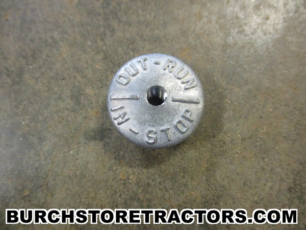 farmall cub tractor starter push pull switch knob