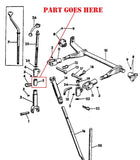  1 Point Hitch Screw Arm Spacer for Farmall 140, 130, SA, 100 Tractor