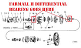 Rear Axle Inner Bearing for Farmall H, Super H Tractors, ST227B