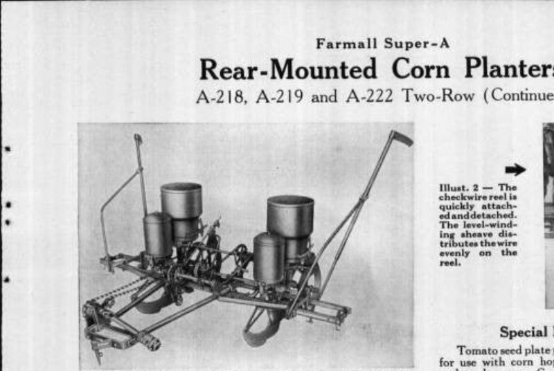 1 Row Corn Planter Diagram Sweet Farm Equipment New & Used Farming