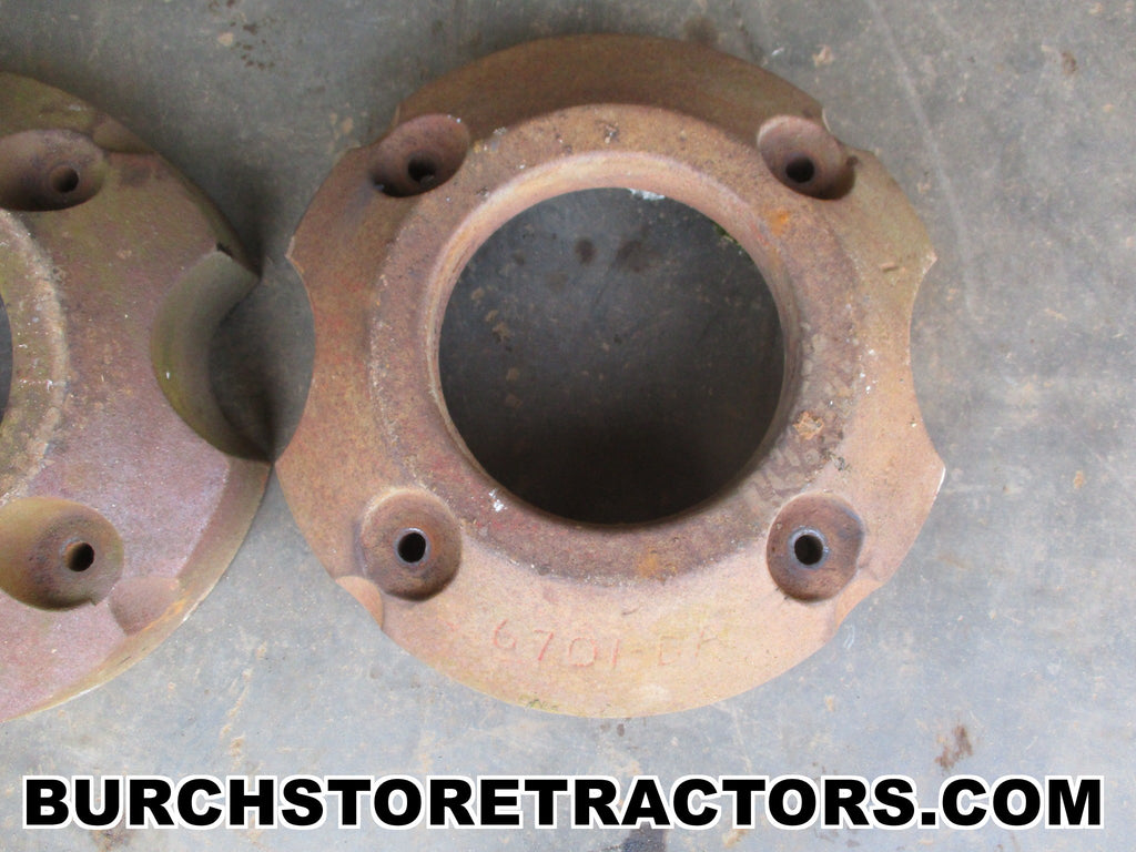Pair of Rear - Back Wheel Weights for Farmall A, B, BN, SA, 100, 130 ...