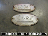 international 140 tractor grill emblems
